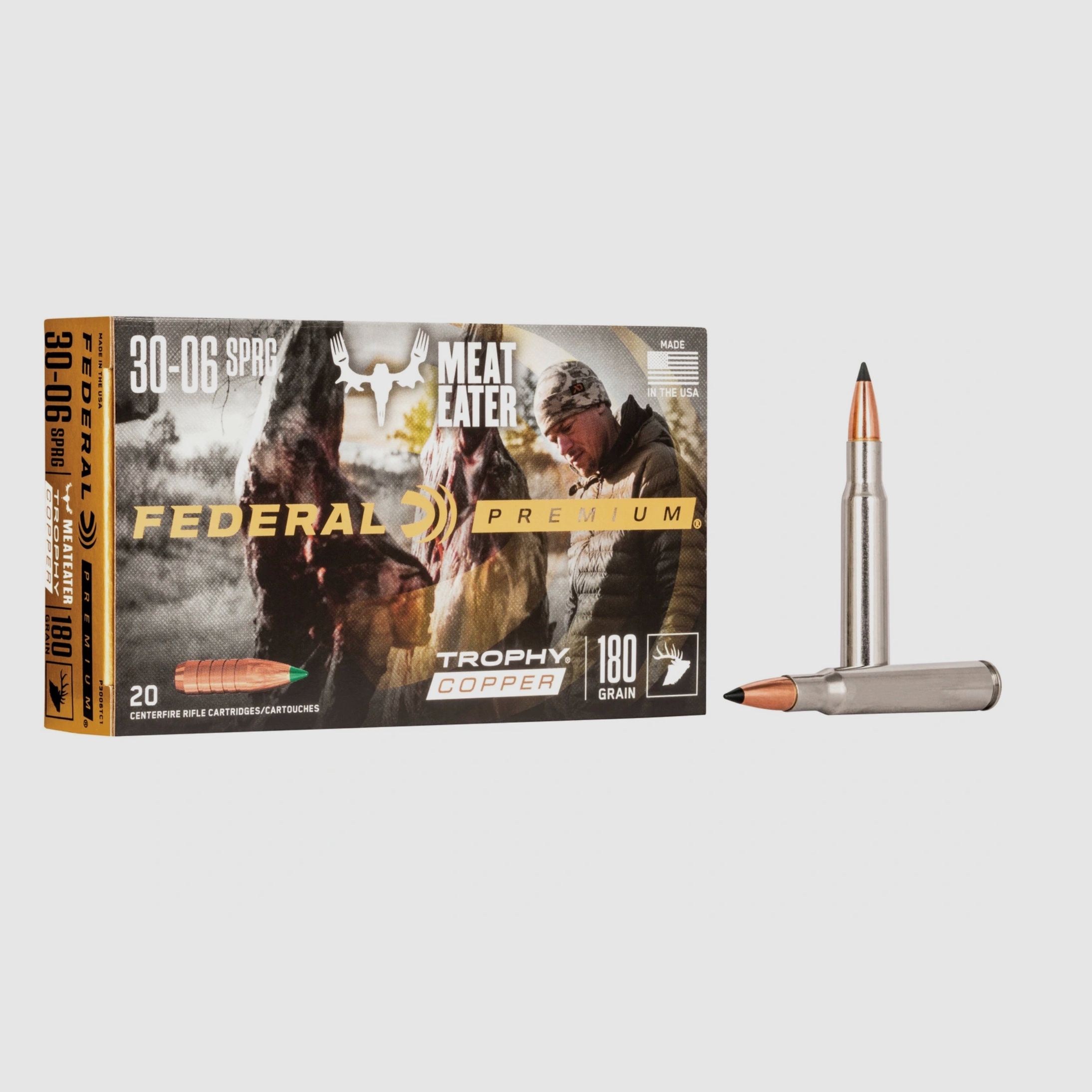 Federal Ammunition P3006TC1 .30-06 Spr. Trophy Copper bleifrei 11,7g 180grs.