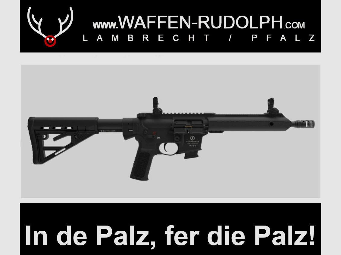SCHMEISSER AR15-9 SPORT S | LL 10,5" | Kaliber 9mm | EWB Pflichtig halbautomatische Büchse 9mm Luger * EWB Pflichtig