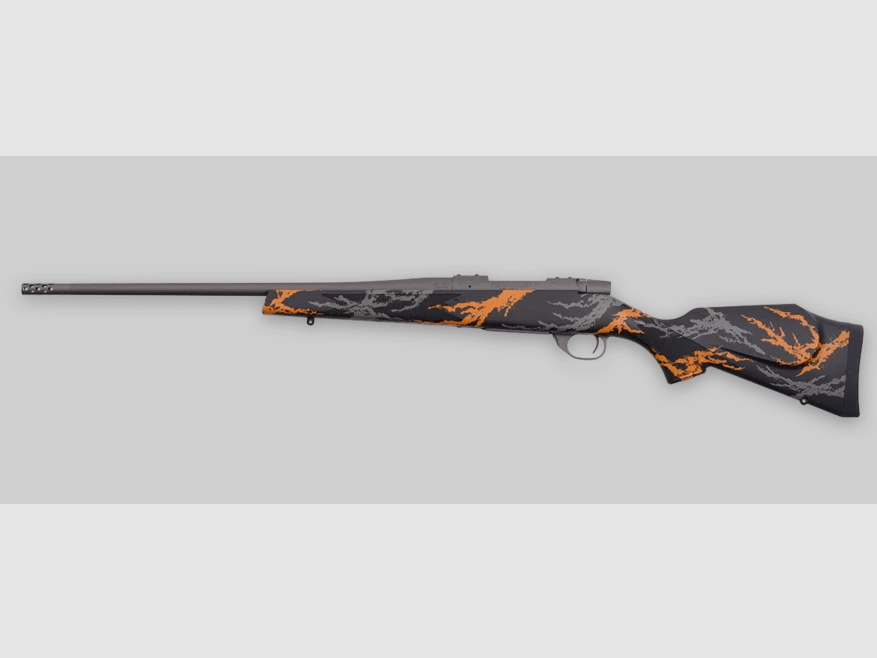 Weatherby Vanguard Compact Hunter .308 Win. 20"/51cm Schwarz/Orange 1/2"x28 Repetierbüchse inkl. Picatinnyschiene