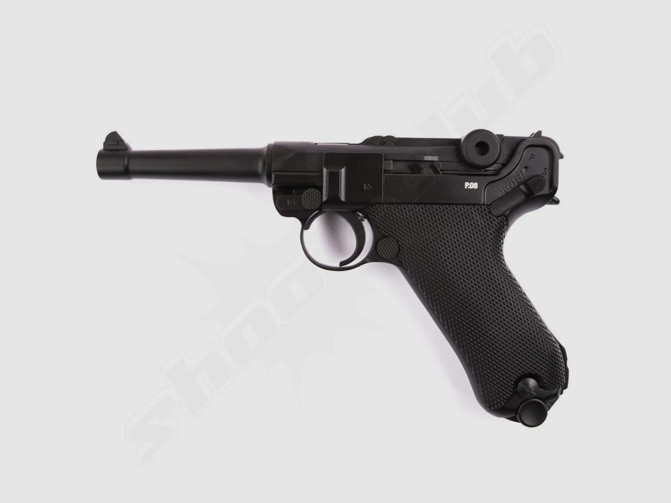 Legends P08 FM Blowback CO2 Pistole 4,5mm Stahlkugeln - Koffer-Set