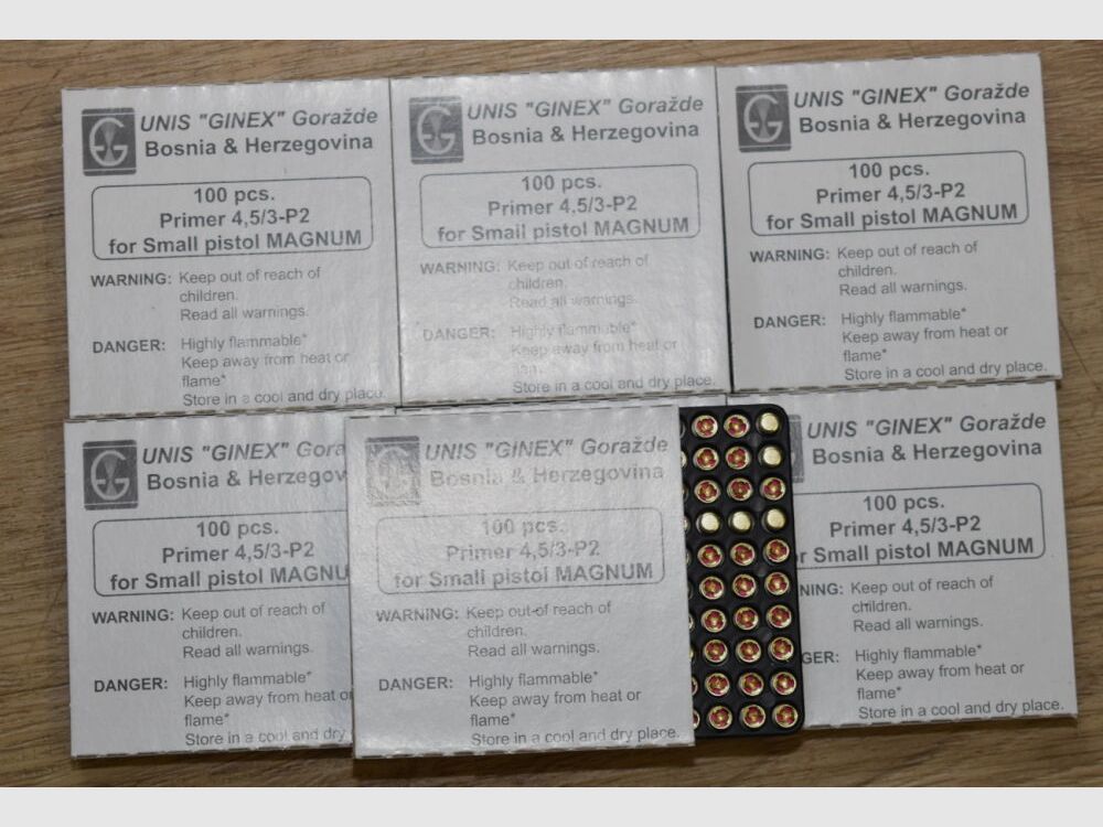 Ginex Small Pistol Magnum Primers