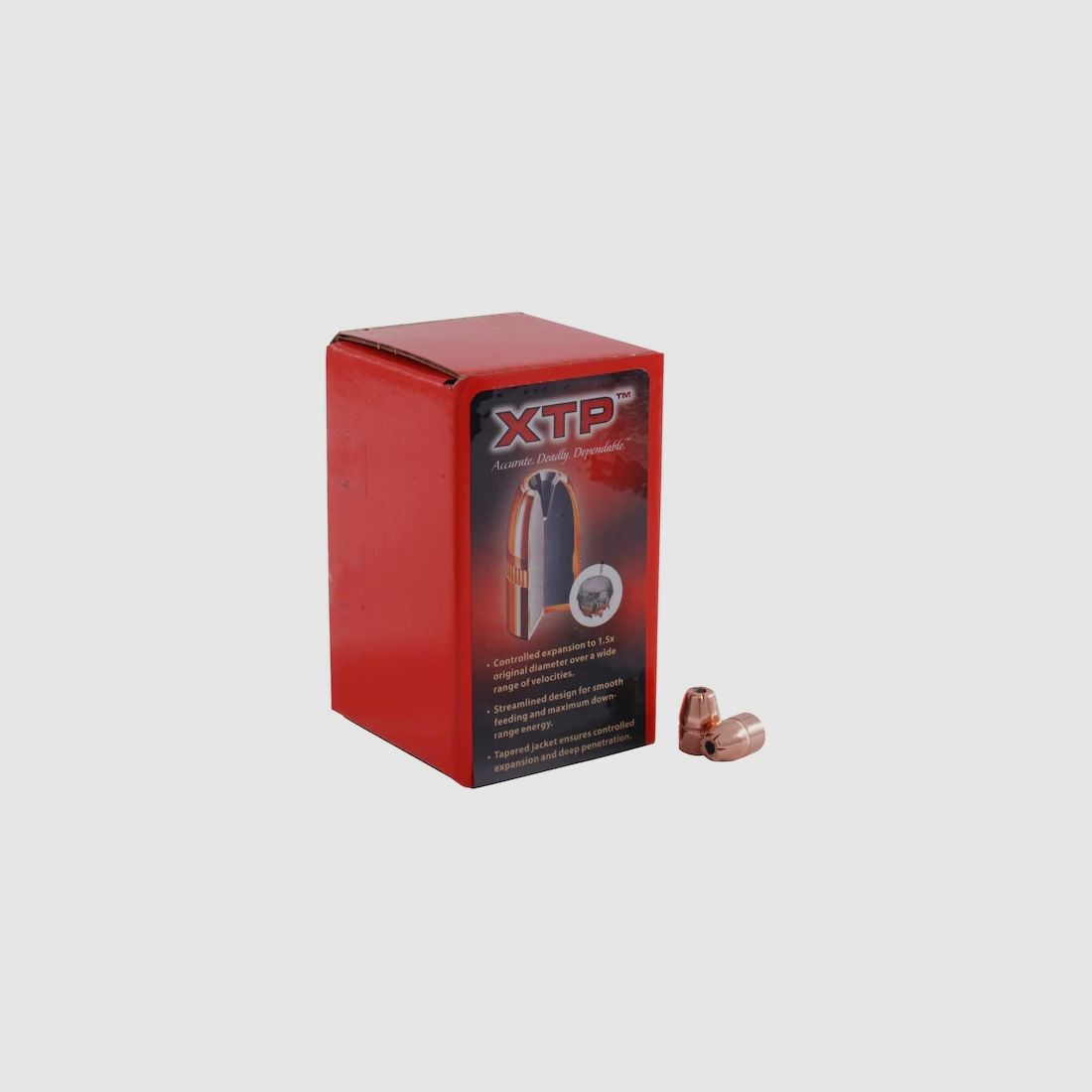 Hornady Geschoss .38/.357 FP/XTP mit Crimprille 125GR 100 Stück