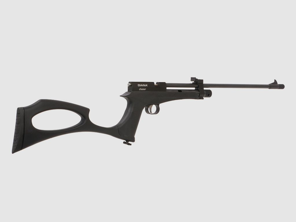 CO2 Pistole und Gewehr Diana Chaser Rifle Set mit SchalldĂ¤mpfer Kaliber 4,5 mm (P18)