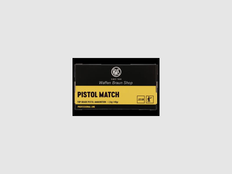 RWS .22 l.r. PISTOL MATCH 50 Stück