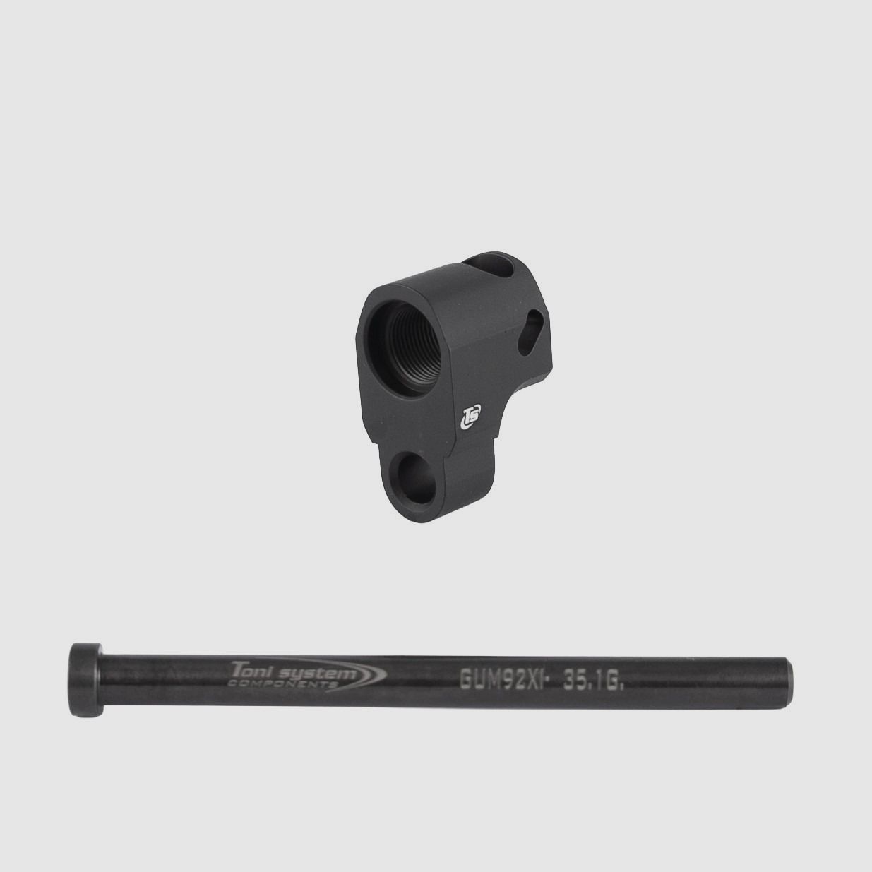Kompensator für Beretta 92XI mit Stahlfederführung - TONI SYSTEM/Compensator for Beretta 92XI with steel spring guide - TONI SYSTEM *  ITEM CODE 92XIV6MI-BK