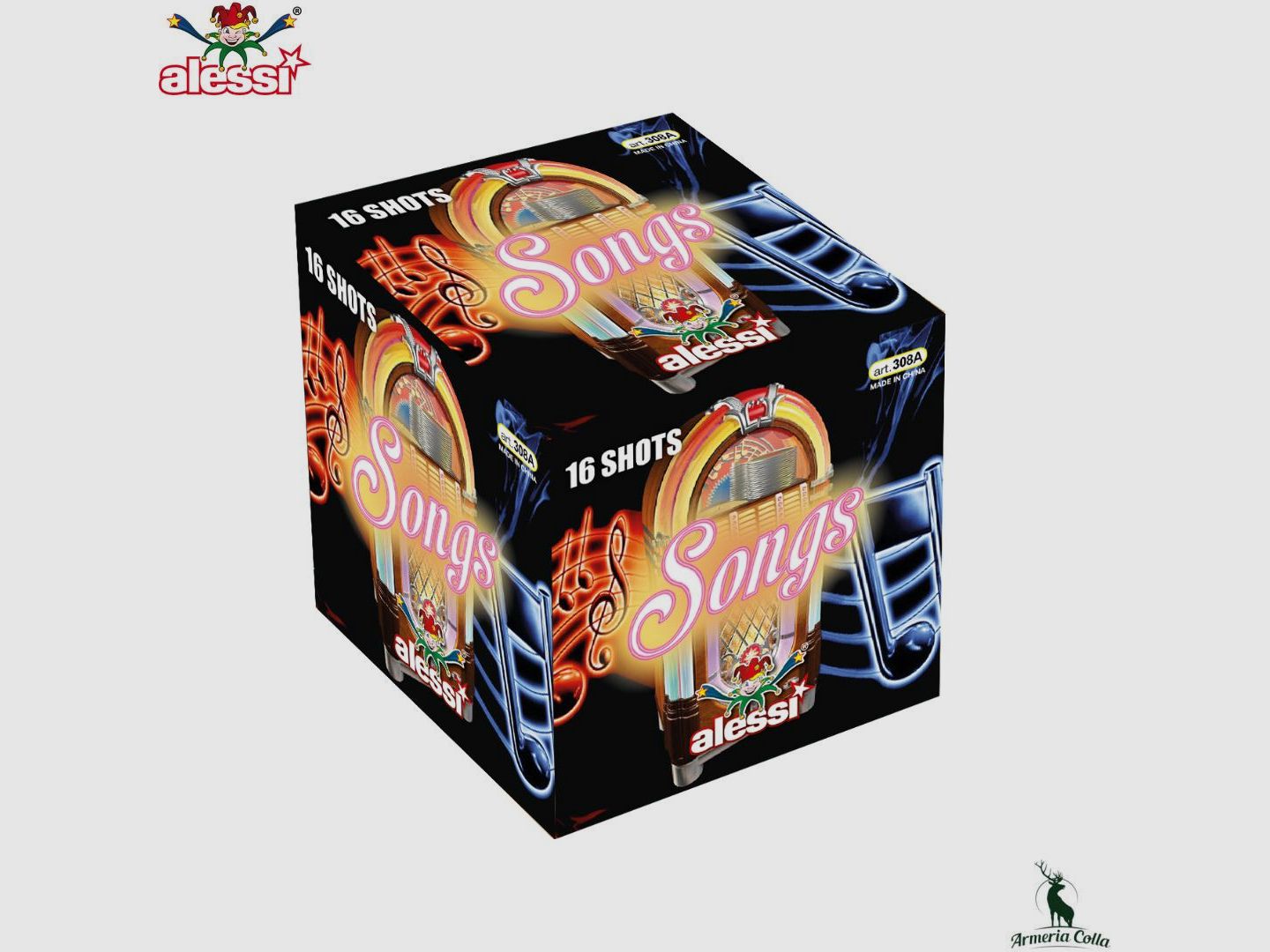 Alessi Fireworks Batterij 16 Lansen Songs of Jackpot art. 308, afbeelding 1 van 2