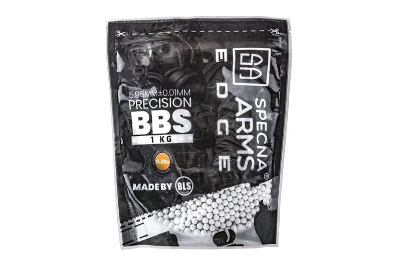 Precisie-airsoftkogels Specna Arms EDGE 0,30 g – 1 kg – wit, afbeelding 2 van 2