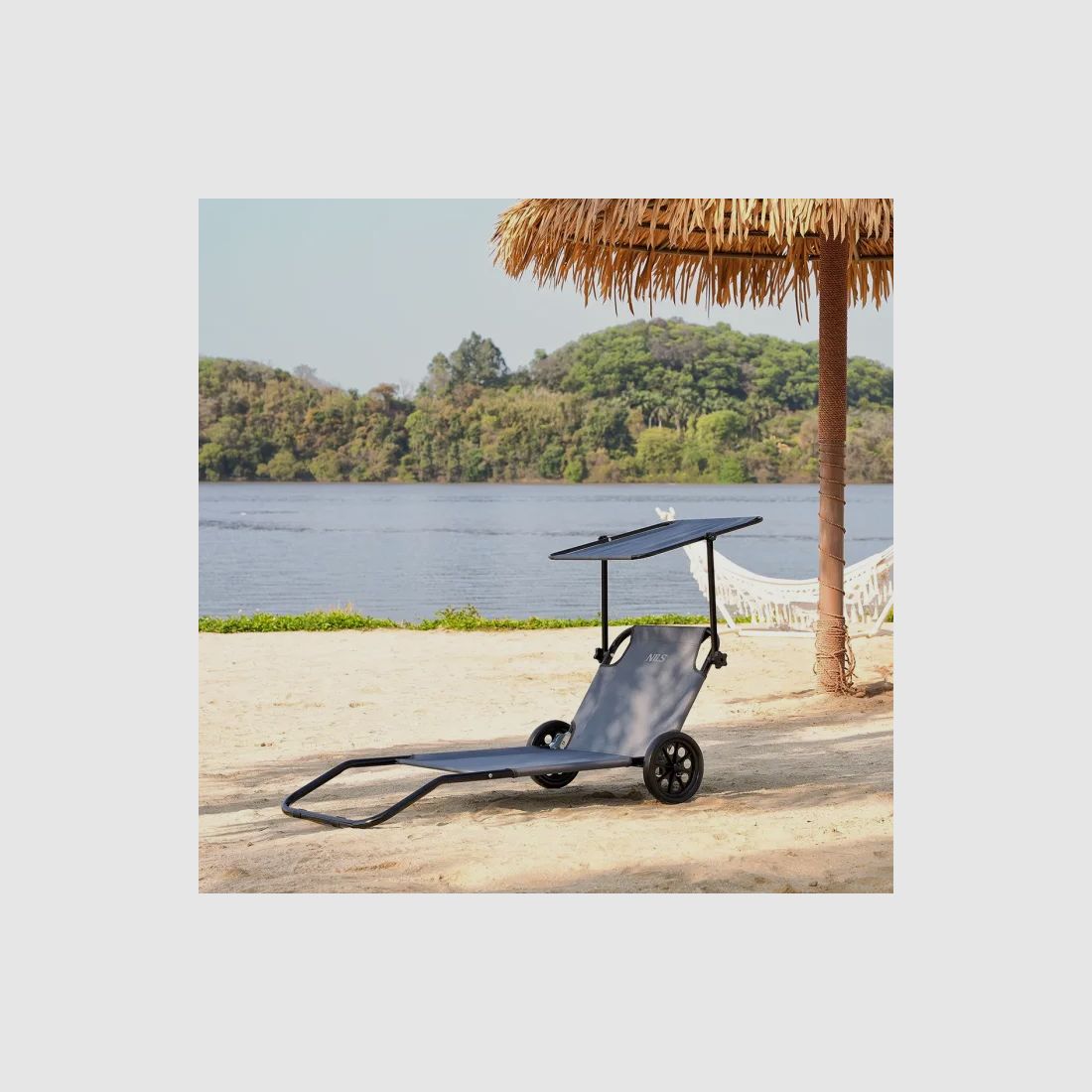 NC3307 Sdraio in Grigio Dimensioni 148x52x57cm