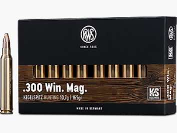 RWS Büchsenmunition Kal. 300 Win Mag 10,7g Kegelspitze