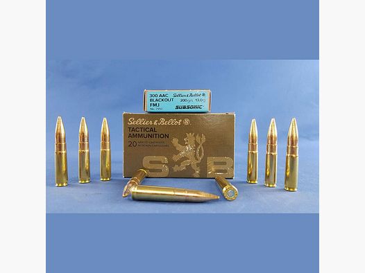 Sellier & Bellot .300 AAC Blackout Subsonic FMJ 13,0g/200grs.