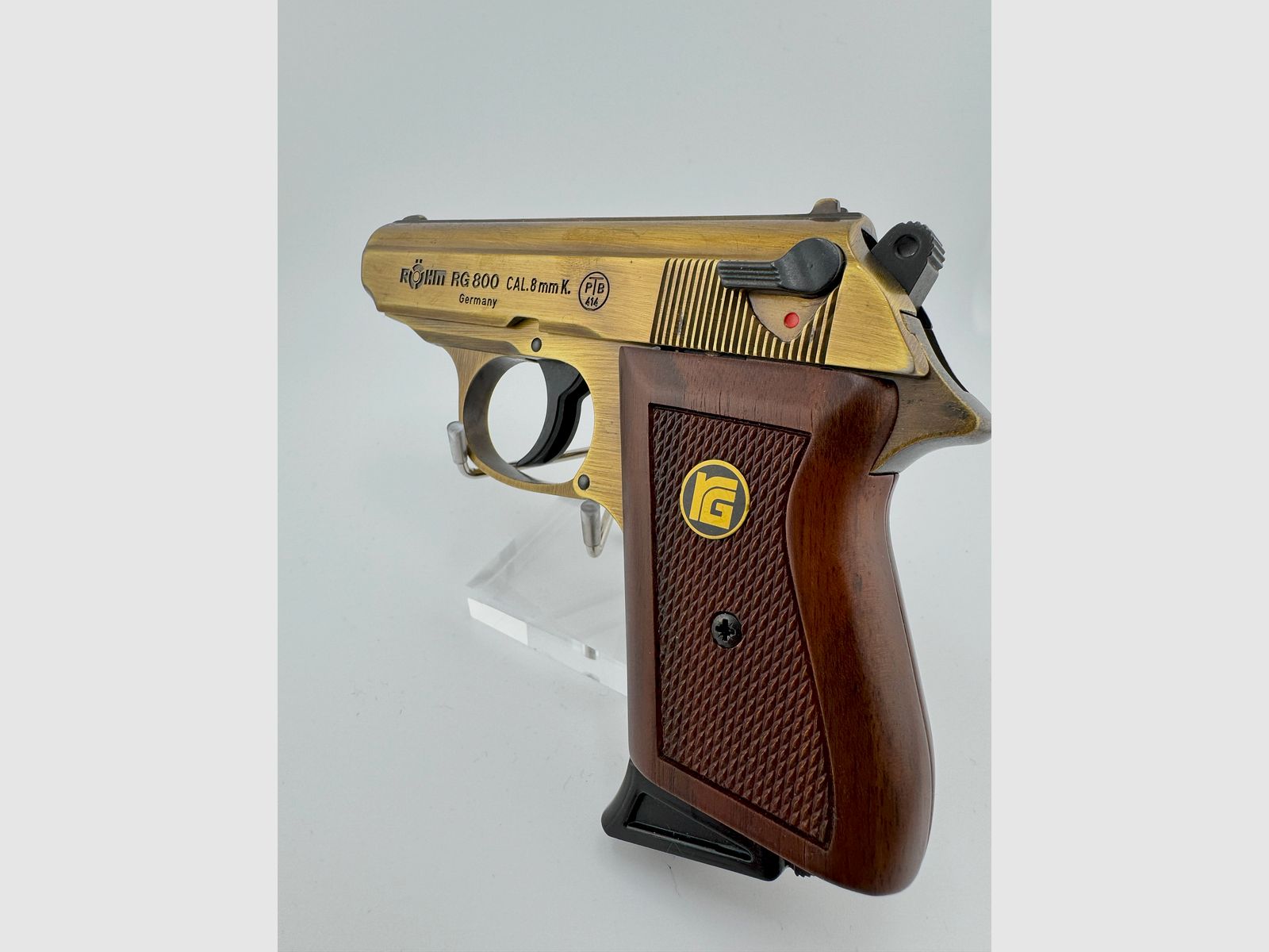 Röhm RG 800 SSW Sondermodell „Altmessing“ - PTB 414 - Beschussjahr KD (1993)