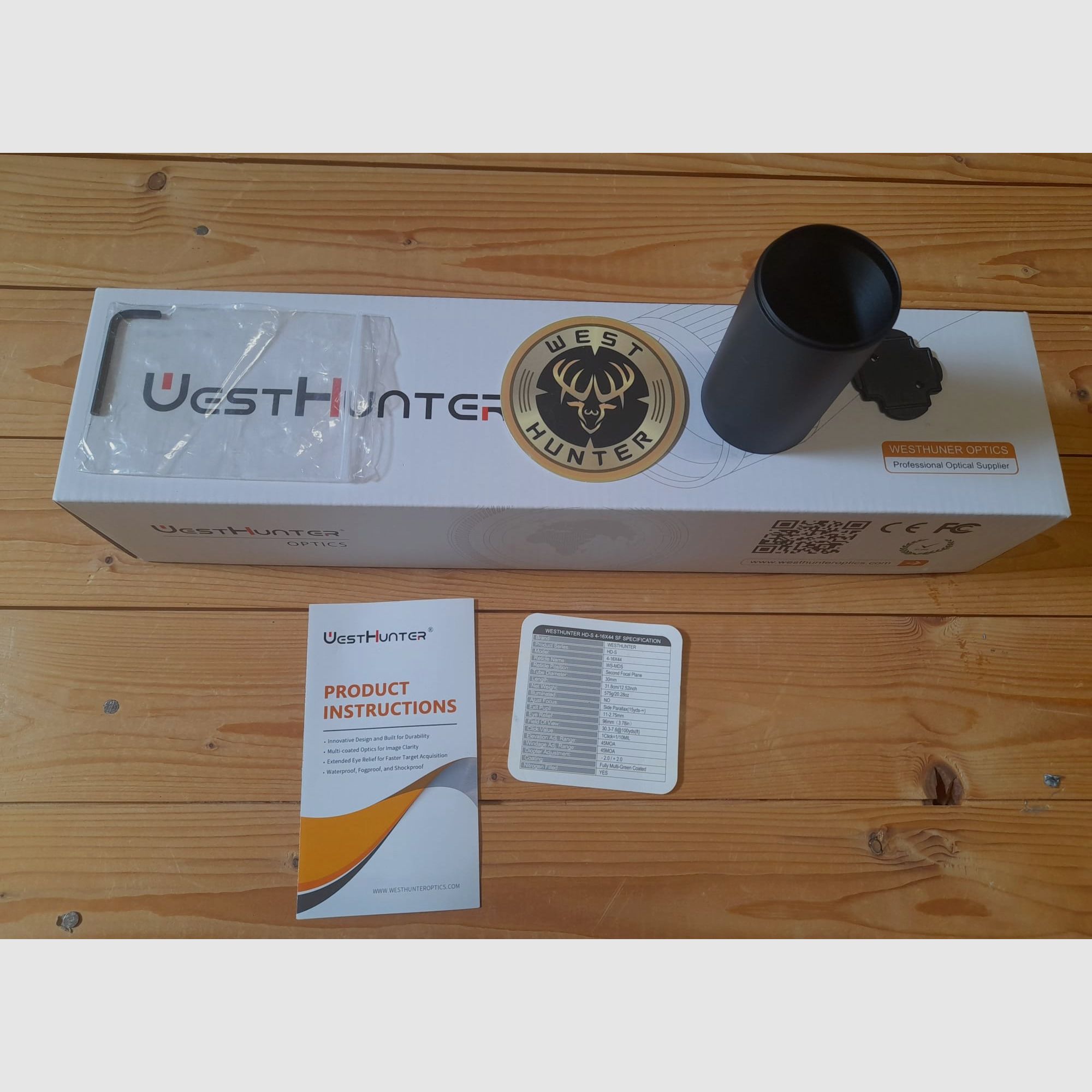 Airmax M22 mit Picatinny-Schiene und WestHunter Optik