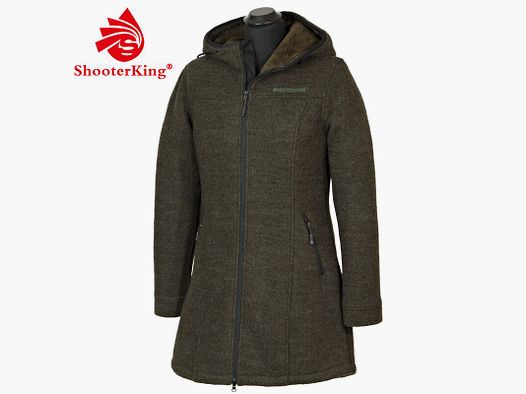 Shooterking Damen Mantel Woolen Braun