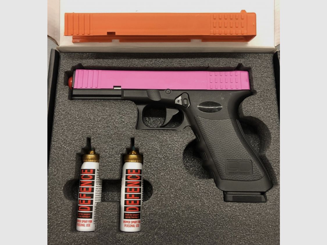 Geisler Defence GD-105 Pistolet Spray Przeciw Agresji Czarny / Pomarańczowy, zdjęcie 2 z 7
