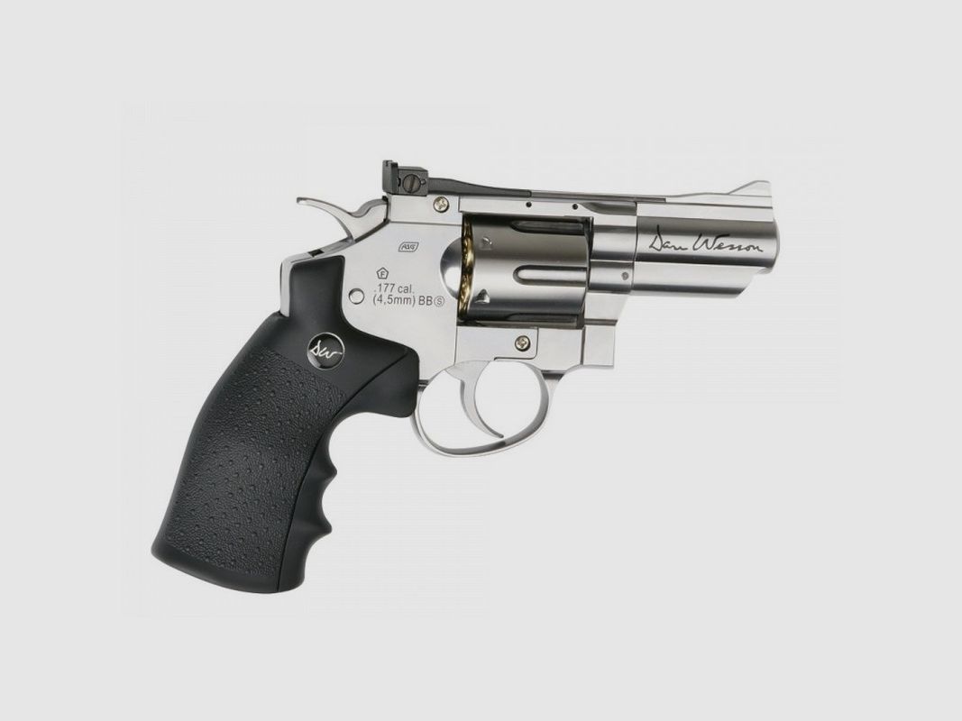 REVOLVER Dan Wesson 2,5" Argento - 4,5 mm Co2 Bbs, immagine 1 di 4