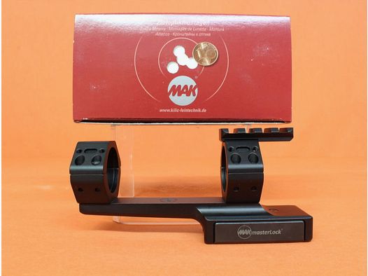 MAK. MAK QD montaje de bloque de 30 mm (60563-3000) con MAKmasterLock 3" alargado/ desplazado/ BH=23mm para Picatinny