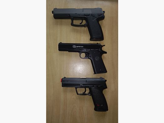 3  Federdruck Pistolen  6mm BB