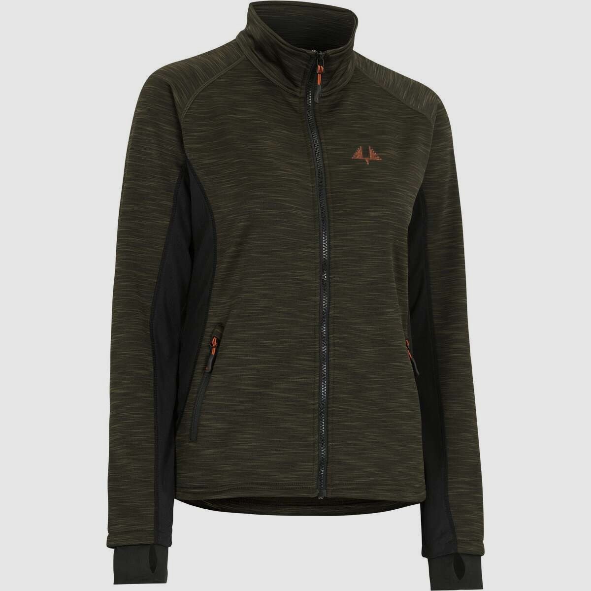 Swedteam Ultra Damen Pullover mit durchgehendem Reißverschluss Jagd Grün 40
