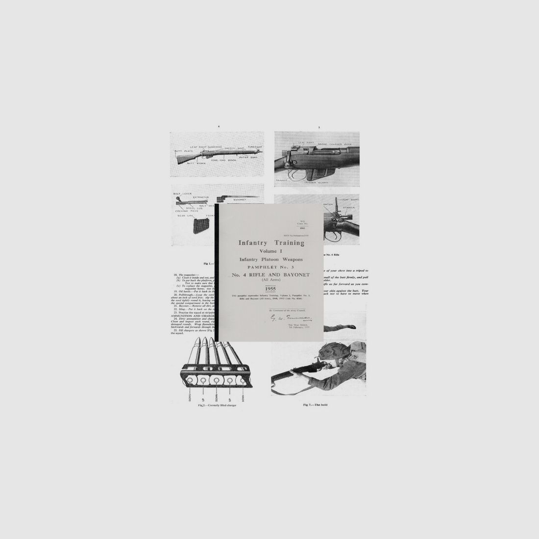 Nachdruck englische Ausbildungsvorschrift für den Enfield No. 4 Karabiner von 1955