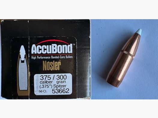 39 x Nosler Geschosse Accubond .375 300 grain