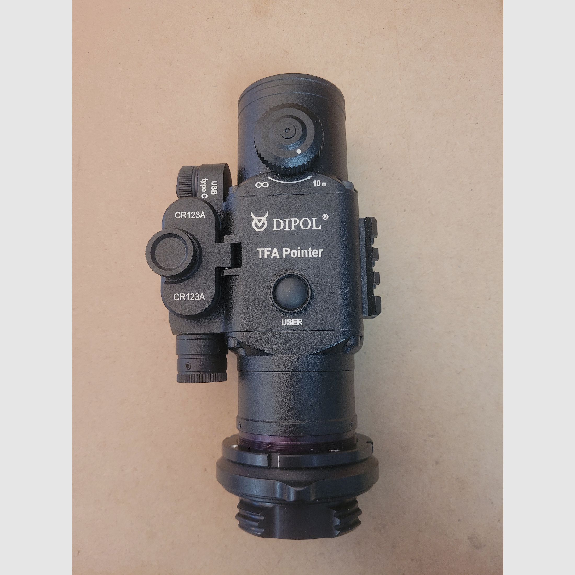 Dipol TFA Pointer warmtebeeldopzetapparaat – gebruikt, als nieuw inclusief EP-Arms adapter