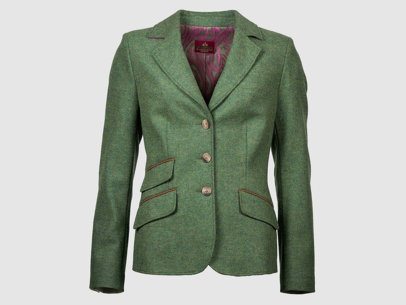 Foresta Blazer Edna 100% Lammwolle Kiwi