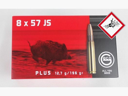 Geco Plus cartouche à balle 8X57 JS TM 196gr