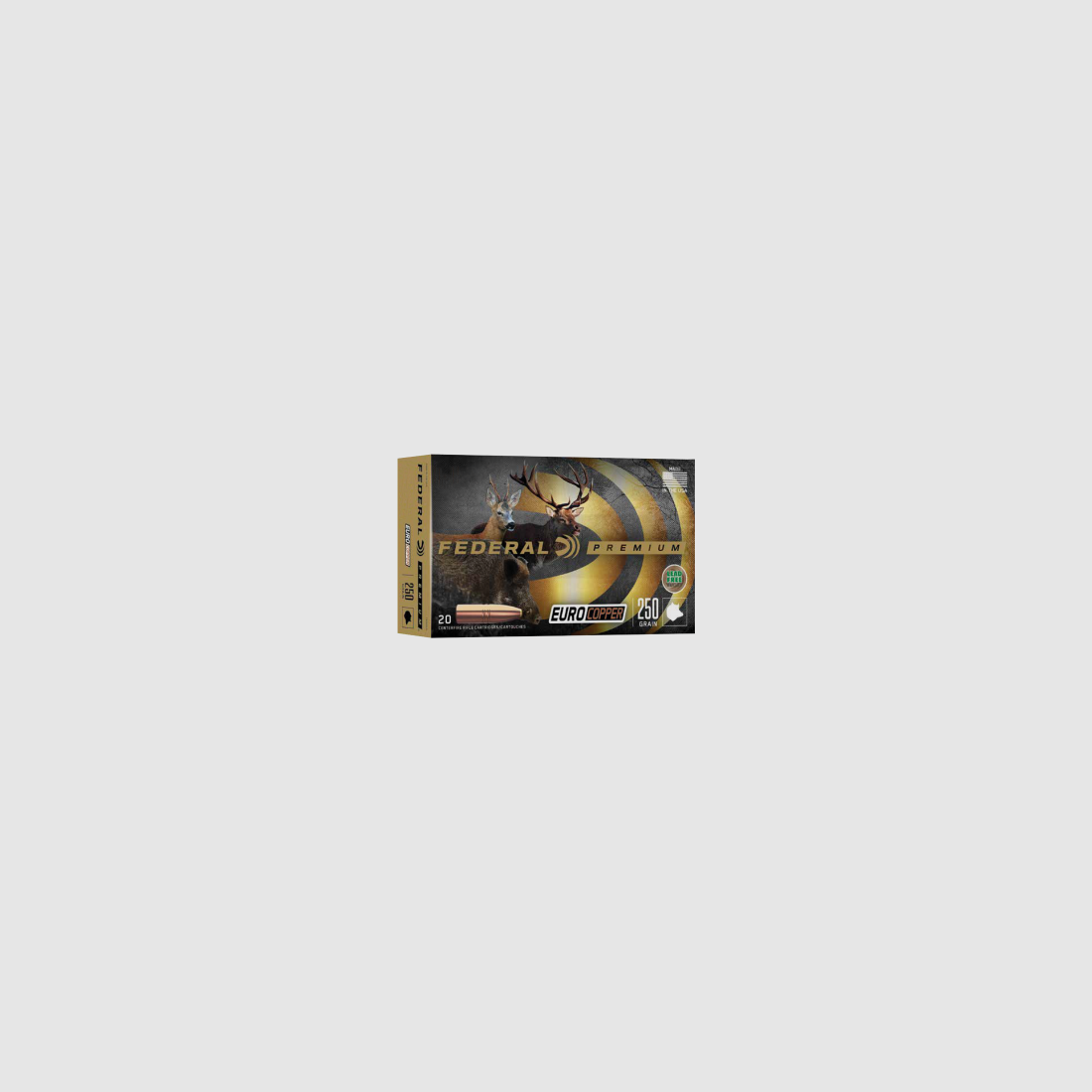 Federal Büchsenmunition Premium .243 Win. 5,2 g / 80 gr Euro Copper