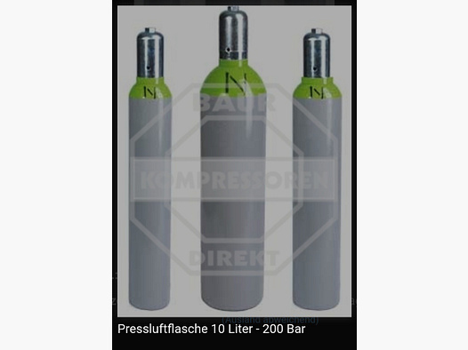 Pressluftflasche für Luftgewehr Kartuschenfüllen 10L