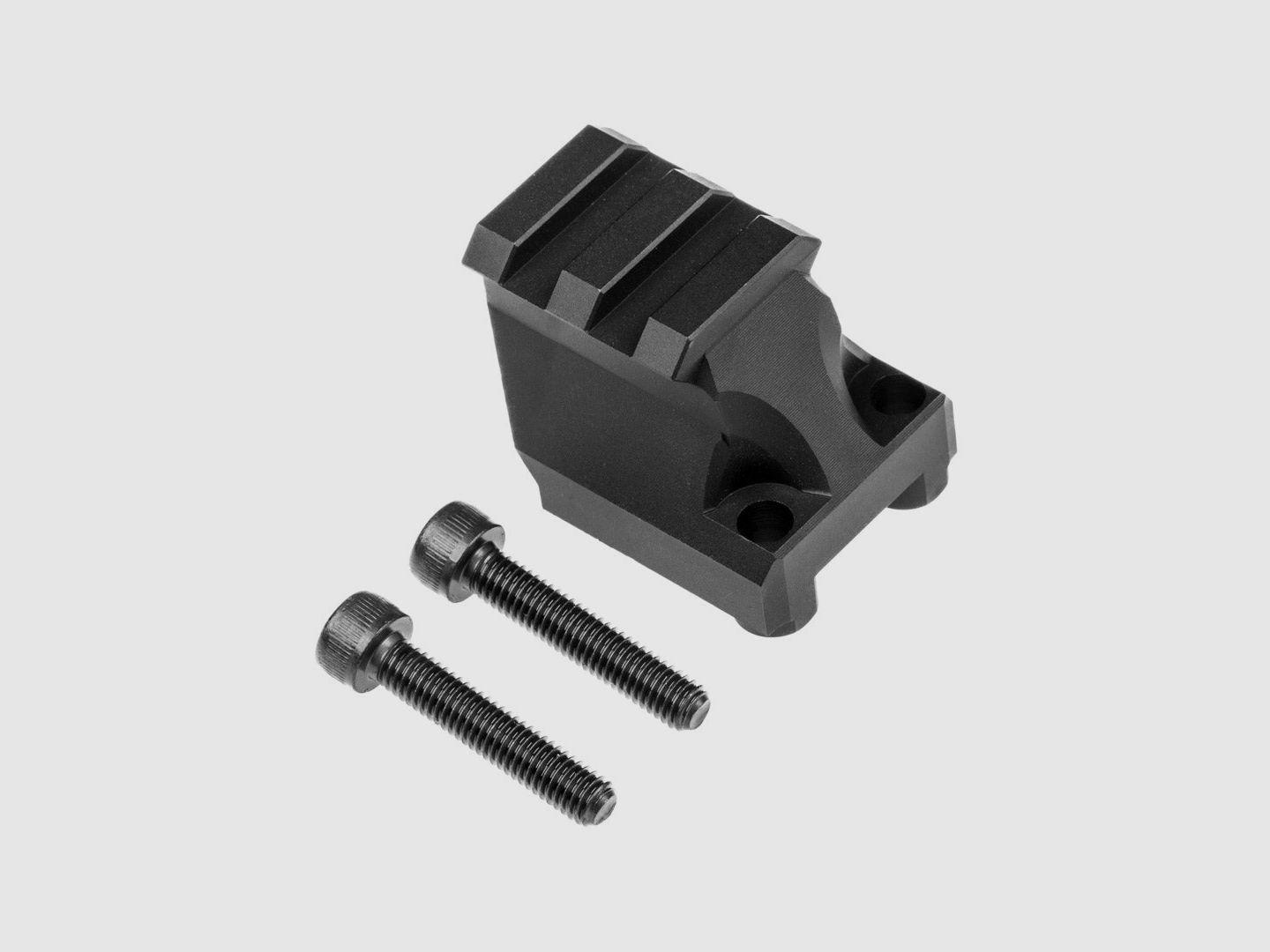 Buttstock Adapter | CNC ALU | schwarz eloxiert | Huben GK1