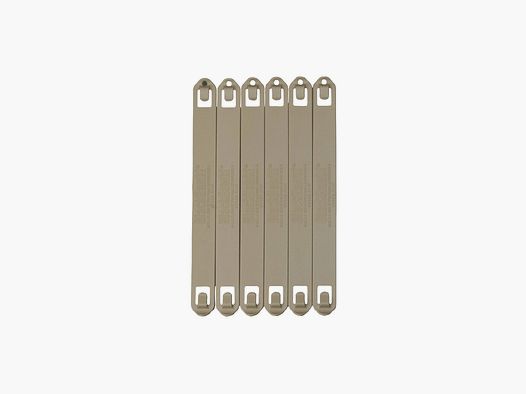 Clips rápidos BLACKHAWK! S.T.R.I.K.E. o PALS/MOLLE coyote (6 ud.) – 9″