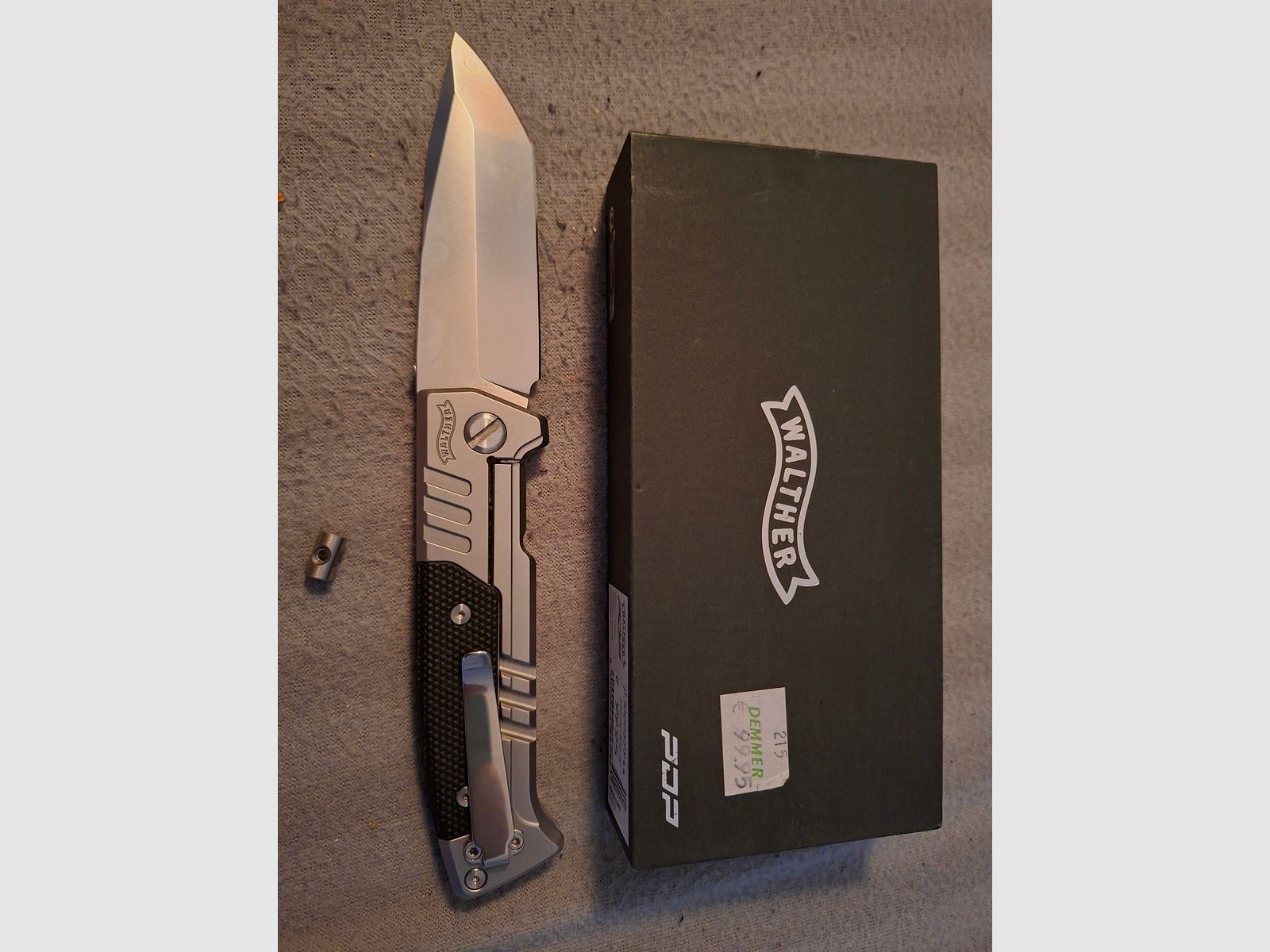 Walther PDP Steel Frame Tanto Folder coltello pieghevole