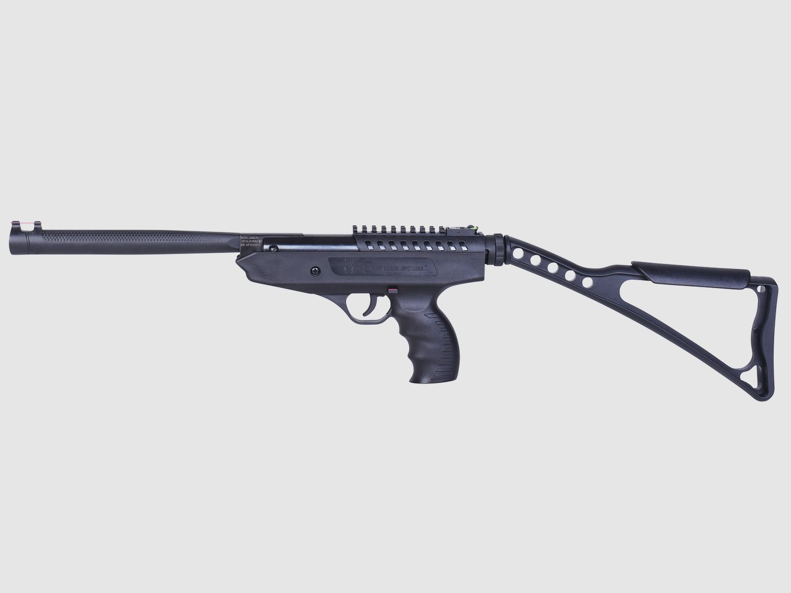 BO Manufacture Langley Pro Sniper Schwarz 5,5mm - Druckluft Federdruck | Knicklauf