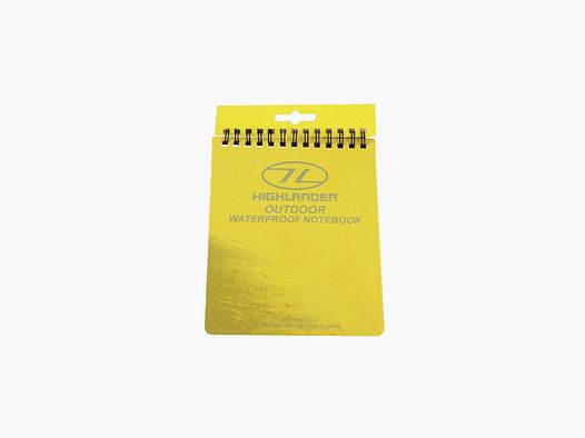 Highlander Wasserfester Notizblock 15x12 cm