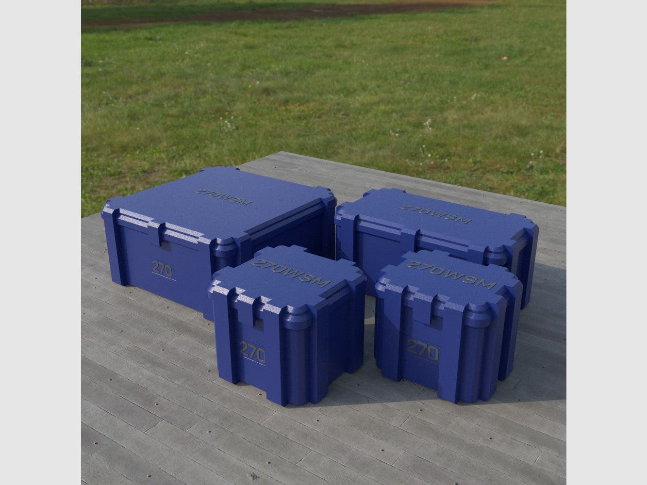 Filamelt Munitionsbox / Ammo Box .270 WSM – Patronenbox ‘Klappdeckel’ – 20 / 25 / 50 / 100 Runden