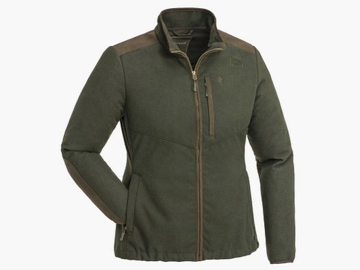 Pinewood Damen Wolljacke Nydala Windproof Moosgreen/Suede Braun