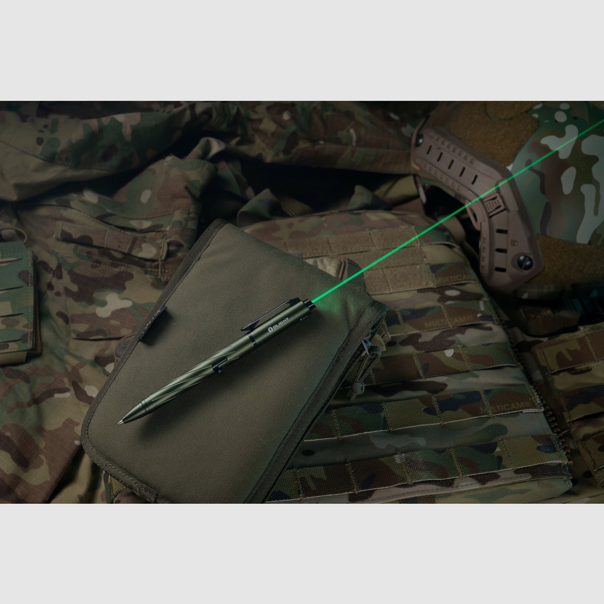 Bolígrafo linterna con puntero verde OPEN Pro 120 Lúmenes Olight od-green, imagen 8 de 9