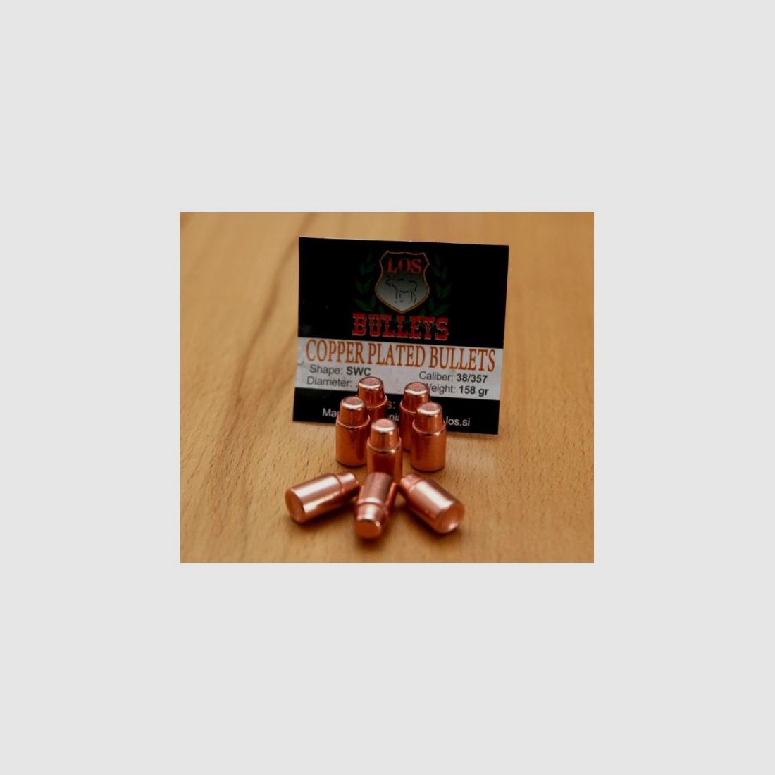 LOS Bullets .38-.357 158 SWC 500stuks