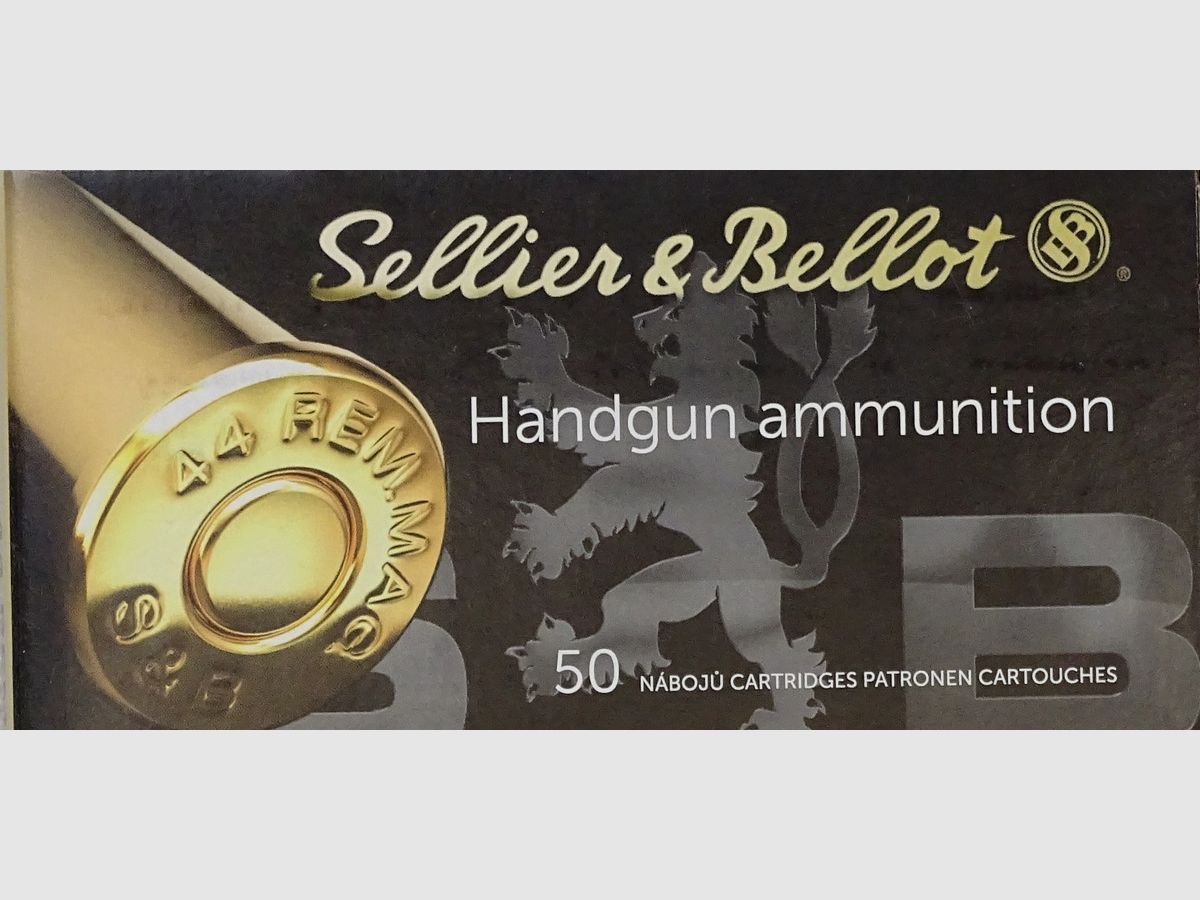 Sellier & Bellot .44 Rem. Mag. SP 240grs - 50 cartouches