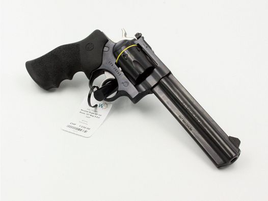 Revolver Ruger GP 100, Blued, .357 Mag., 6″ Lauf, 6 Schuss, Gummigriffschalen