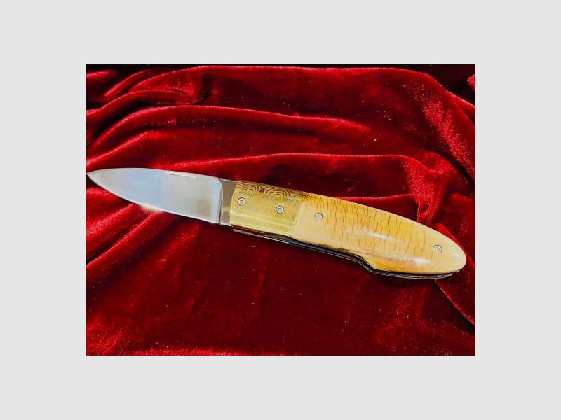 Couteau pliant DNC Gepard RWL34 ivoire de mammouth