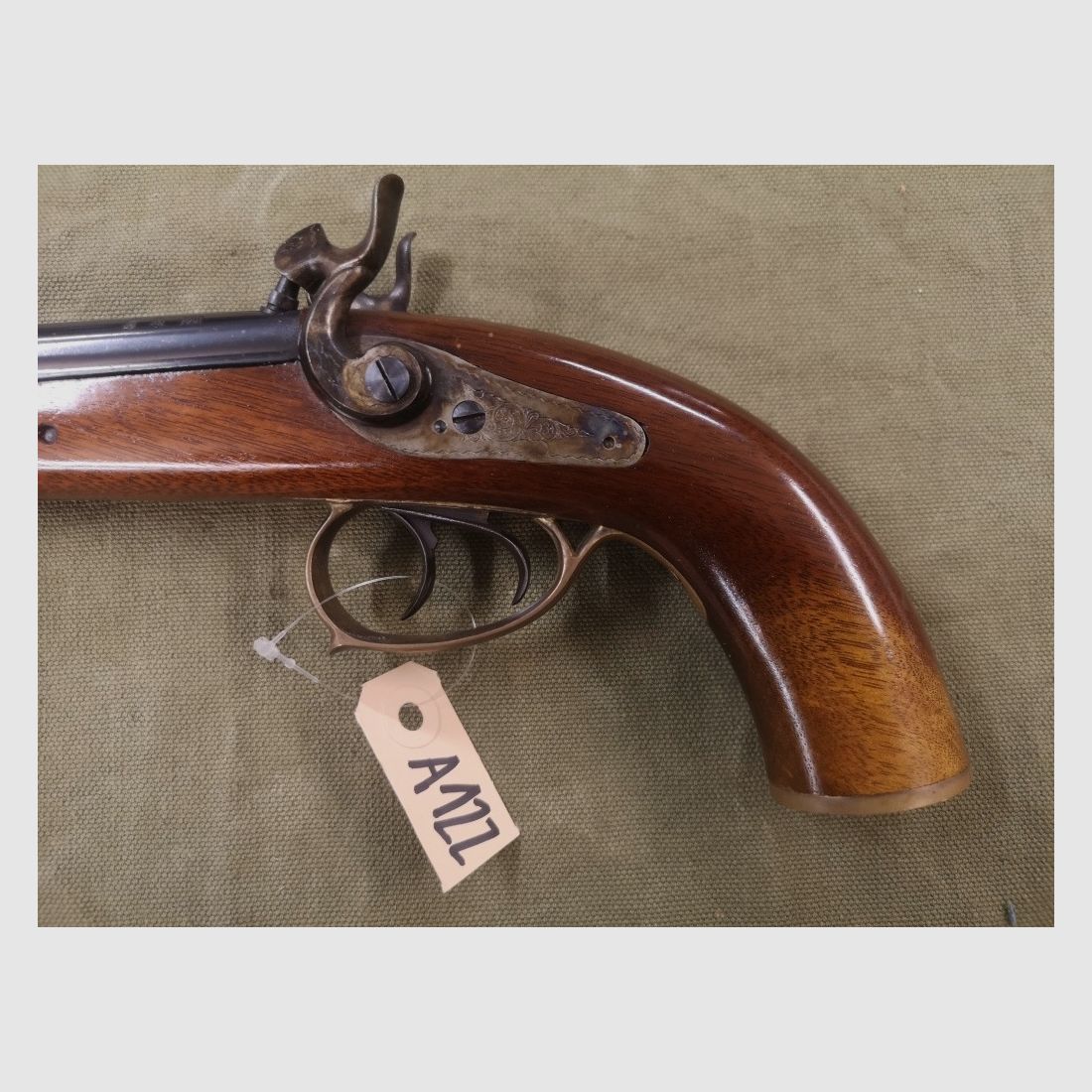 Percussions Pistolet Corsair à double canon .44 poudre noire