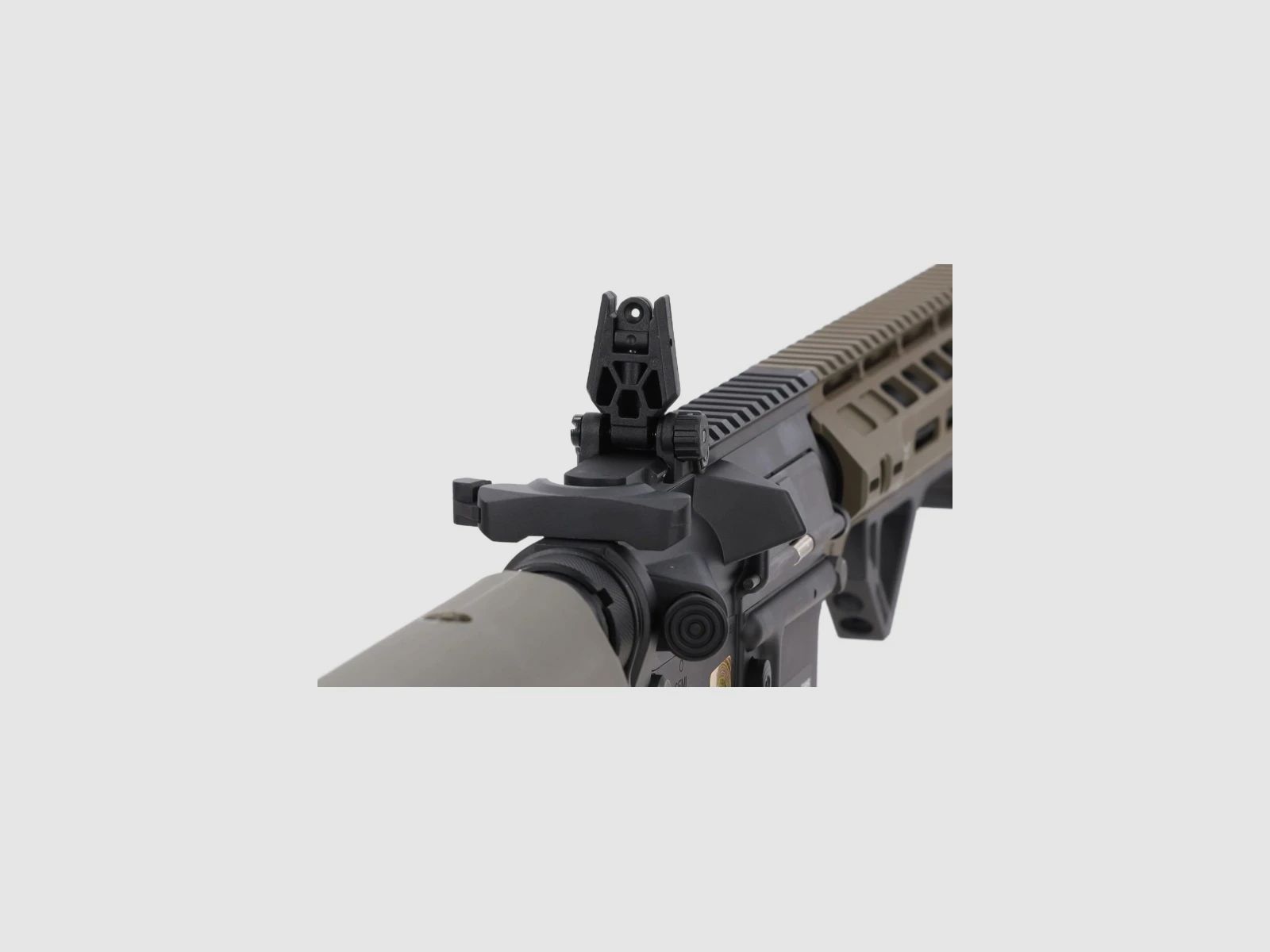 SA M4 Carbine M-LOK (RRA SA-P14 PRIME™ Aster II ETU BLDC™) Rifle Airsoft Libre a partir de 18 - Negro/Verde -F-