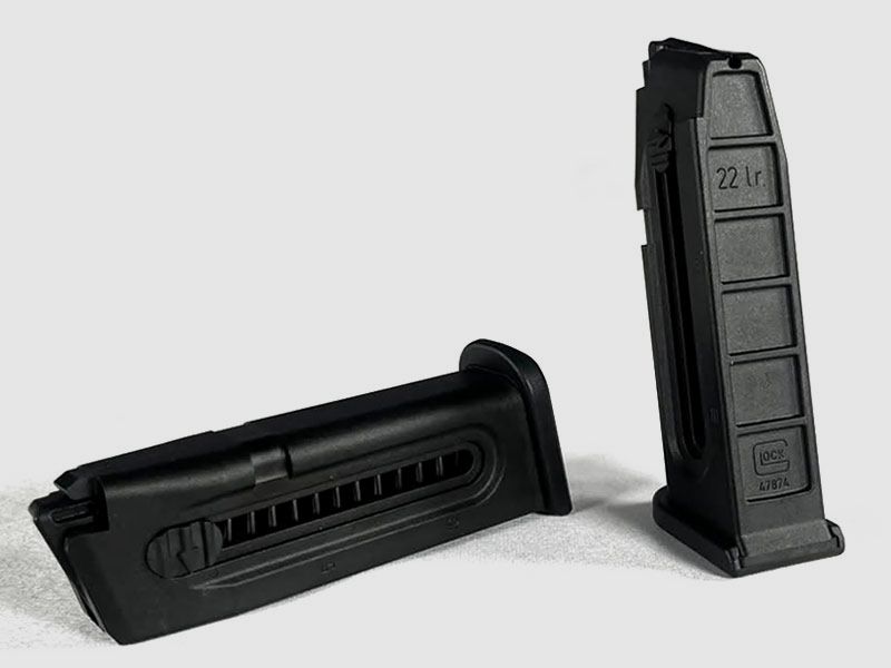 GLOCK 44 Kleinkaliber-Magazin .22 LR mit Zubringer schwarz .22 LR, Standard - 10rd