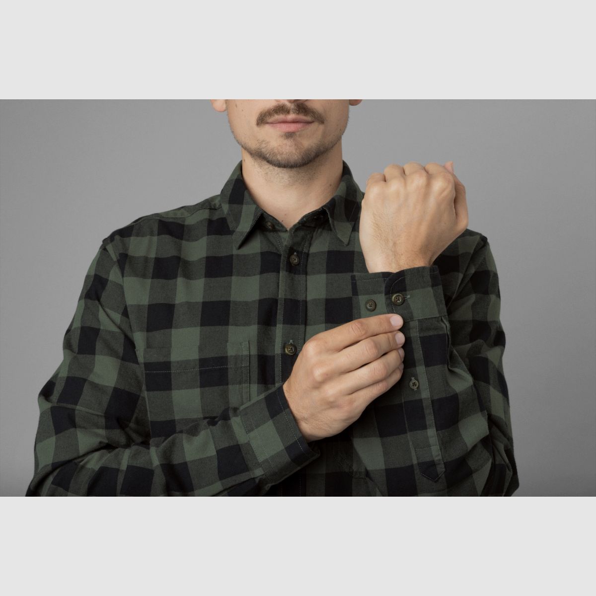 HÄRKILA Scandinavien L/S Hemd Green Check