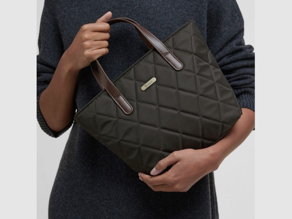 Barbour D-Tasche Mini Tote Quilted | olive, image 15 of 18