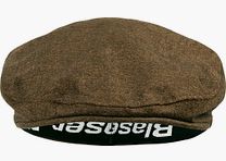 Blaser Vintage Schieber-Mütze Dunkelbraun mélange