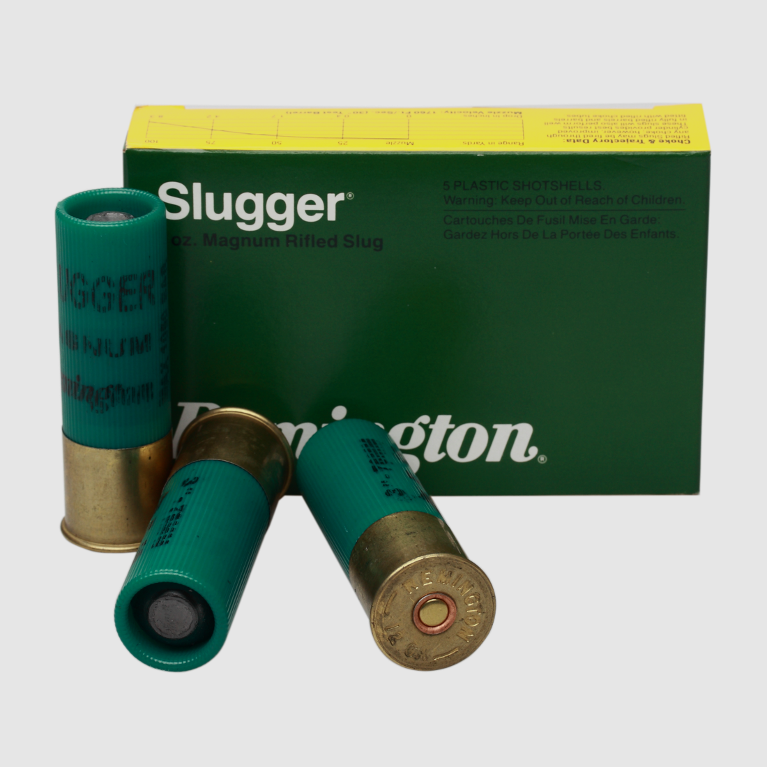 Remington – Rifled Slug FLG Patrone 28.3g 12/76 / 5Stk., Bild 2 von 2