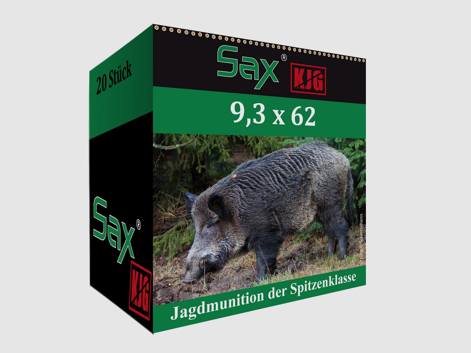 Sax geweerpatronen KJG-SR 9,3x62. 154 grains
