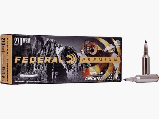 Federal Premium Terminal Ascent .270 WSM 136GR 20 Patronen